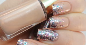 Nail ideas with glitter